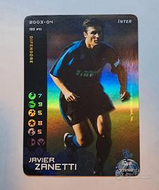 Card  Football Champions 2003-04 Javier Zanetti 
