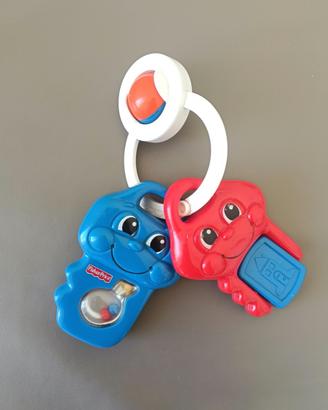 Sonaglio neonato Fisher Price Mattel chiavi vintag