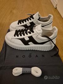Sneakers Hogan h-stripes tg 40 bianca nera