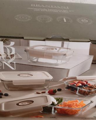 Brandani Set 4 PZ contenitori ermetici
