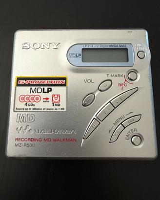 Sony Walkman lettore minidisc mz-r500