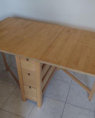 Tavolo a ribalta IKEA NORDEN colore betulla