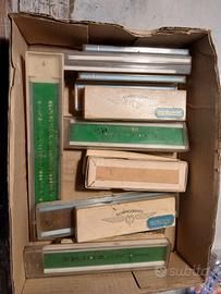Normografo vintage 18 pezzi varie misure