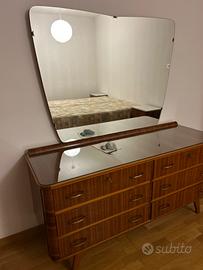 Camera letto + cassettiera e specchio vintage