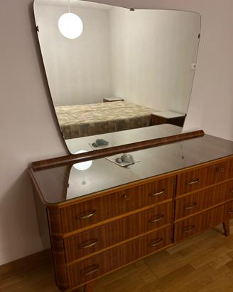 Camera letto + cassettiera e specchio vintage