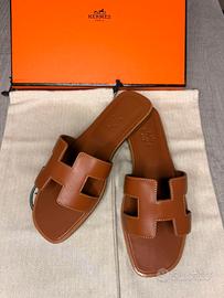 Sandali Hermes Oran Beige Taglia 38