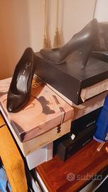 scarpa decolleté nero con tacco e 37.5