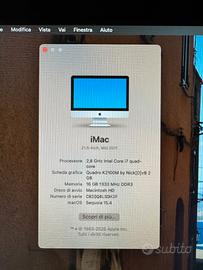 Apple iMac Early 2011 portato a nuovo ultimo macOS