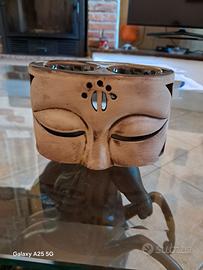 Bruciatore oli essenziali - viso Buddha