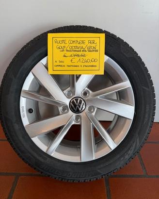 CERCHI E GOMME ORIGINALI 205/55R16 91H VW-SE-SK