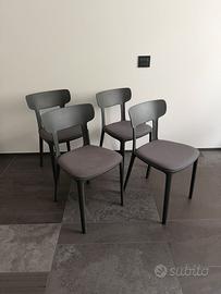 4 sedie Infiniti Design modello Canova antracite