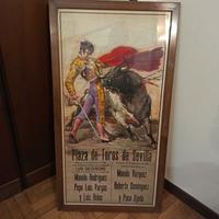 Poster della corrida 1982 incorniciato