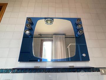 Specchiera in cristallo con mensola