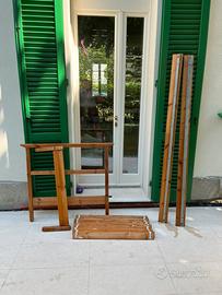Letto Ikea legno massello 1 piazza 100x200 cm