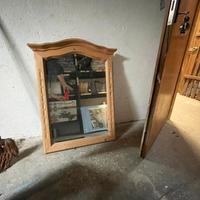 specchio in legno artigianale