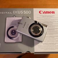 Fotocamera Canon IXUS 500 + videocamera fujifilm