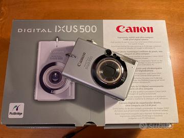 Fotocamera Canon IXUS 500 + videocamera fujifilm