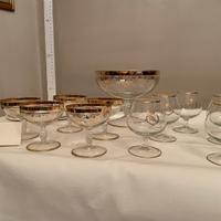 Servizio bicchieri champagne e cognac