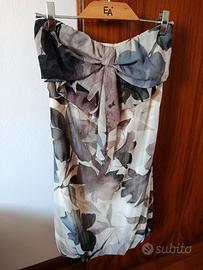vestitino beige con stampa floreale 