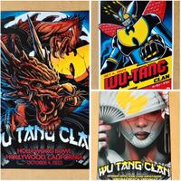 3x Poster Wu Tang Clan - Live in USA 2022/23