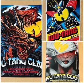 3x Poster Wu Tang Clan - Live in USA 2022/23
