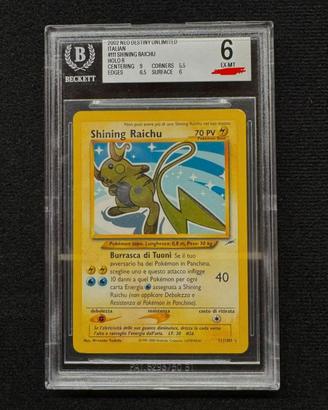 Shining Raichu 111 Neo Destiny Bgs 6 pokemon