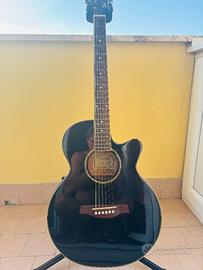 Chitarra acustica Ibanez AEG 10 E con custodia rig