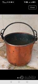 Paiolo in rame 13x13