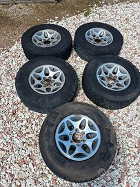5 cerchi e gomme m+s per l200