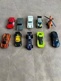 Lotto 10 automobiline da collezione o gioco Mattel