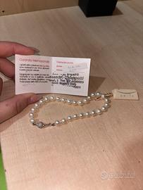 Bracciale di perle di Akita-Oro 18kt