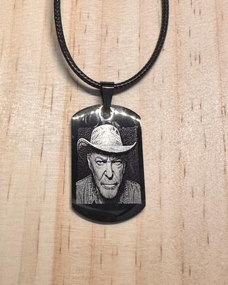 Vasco Rossi.Ciondolo con incisione