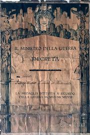 ATTESTATO UFFICIALE DEL REGNO D'ITALIA