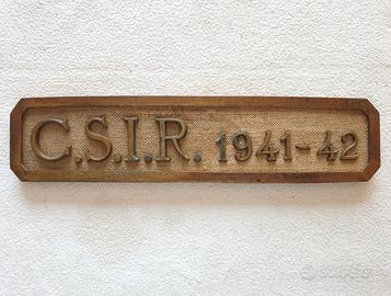 Targa commemorativa C.S.I.R. campagna di Russia