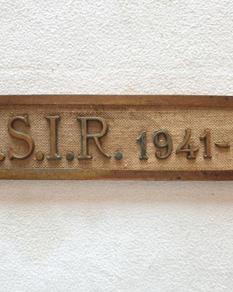 Targa commemorativa C.S.I.R. campagna di Russia