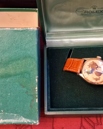 ROLEX ovetto oro smalto anni 50 Rodeo raro cambi