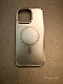 Cover Magsafe iPhone 16 Pro Max nera opaca