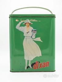 Scatola in Latta Vintage DIXAN con Manico