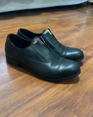 Scarpe nere donna vera pelle