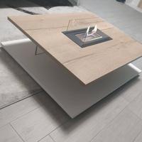 Tavolino Design con Camino Bioetanolo 