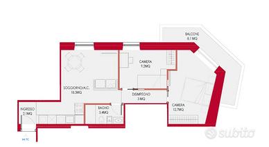 Corso Trieste-trilocale ristrutturato con balcone