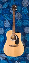Chitarra acustica Fender con custodia e tracolla 