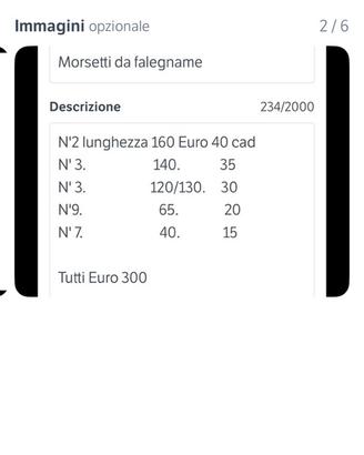 Morsetti vari da falegname