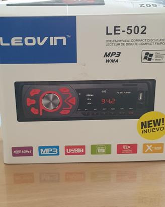 AUTORADIO LEOVIN LE-502 con TELECOMANDO. 