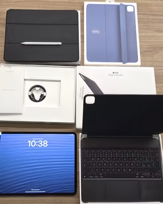 iPad Pro 13" M4 2024) WiFi+Cellular con accessori