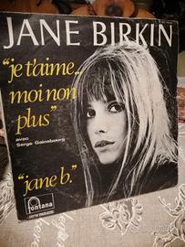 Jane Birkin Je t'aime moo non plus 45 giri