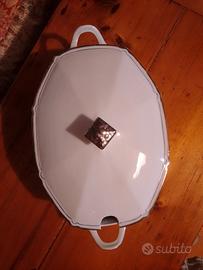 Zuppiera decorazioni in argento