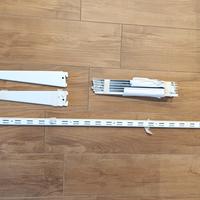 Set 3 cremagliere doppie con 5 coppie di supporti