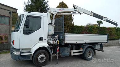 Autocarro renault midlum 120 q con gru bonfiglioli