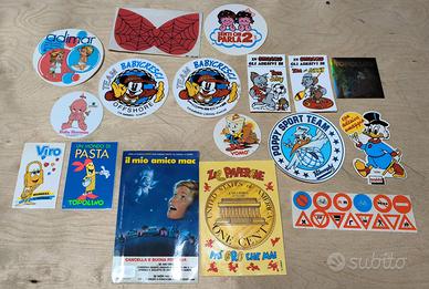 Adesivi cartoni animati anni 80
